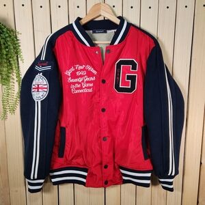 GANT Red and Black Varsity Jacket